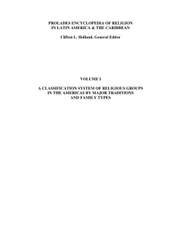 PROLADES ENCYCLOPEDIA OF RELIGION IN LATIN AMERICA