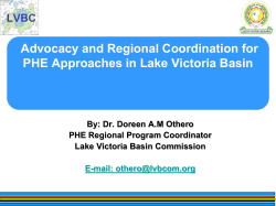 Lake Victoria and the Basin