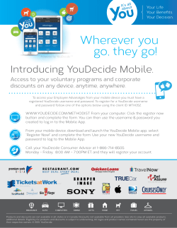 (YouDecide) Mobile App