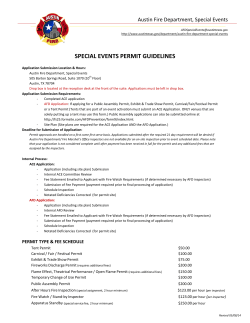 special events permit guidelines