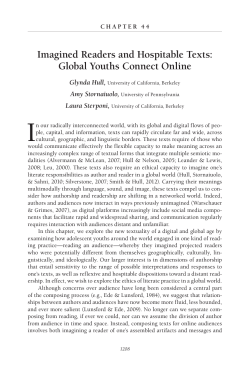 Imagined Readers and Hospitable Texts