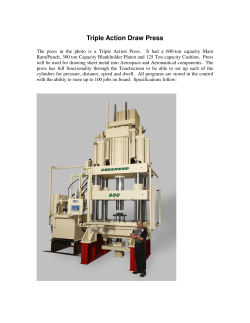 Triple Action Draw Press