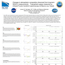 Changes in atmospheric composition discerned from long