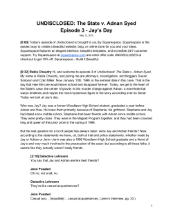 Episode 3 - Jay`s Day