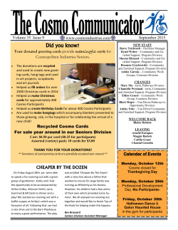 September 2015 - Cosmopolitan Industries