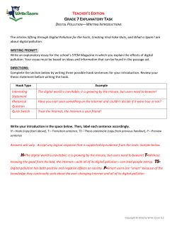 Writing Task Key