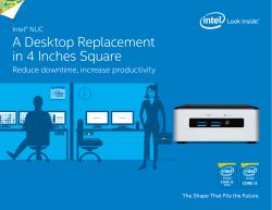 Intel&reg; NUC: A Desktop Replacement in 4 Inches Square