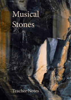 Musical Stones Teacher`s Notes