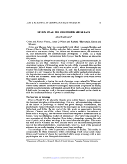 REVIEW ESSAY: THE MESOMORPHS STRIKE BACK John