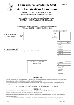 Coimisiún na Scrúduithe Stáit State Examinations Commission