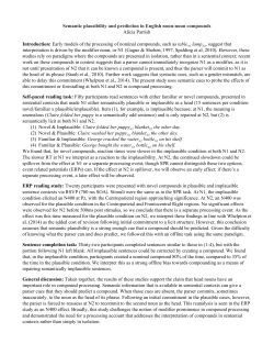 Semantic plausibility and prediction in English noun