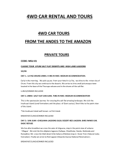 4wd car tours - Millennium Adventure Expeditions