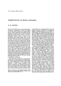barbiturates in brain ischaemia - BJA: British Journal of Anaesthesia