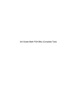 3rd Grade Math FSA Blitz (Complete Test)