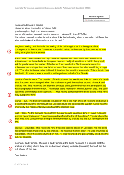 Correspondences in similes clamores simul horrendos ad sidera