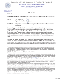 OMB Directive - Electronic Privacy Information Center