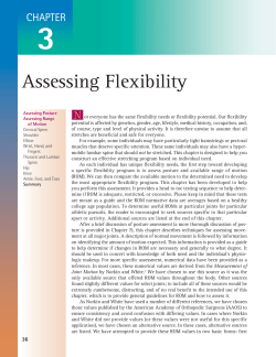 Assessing Flexibility