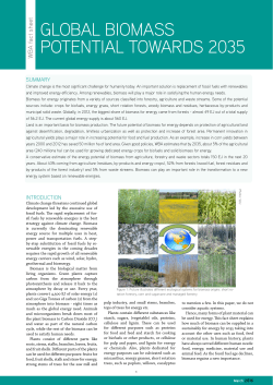Factsheet - Biomass potential