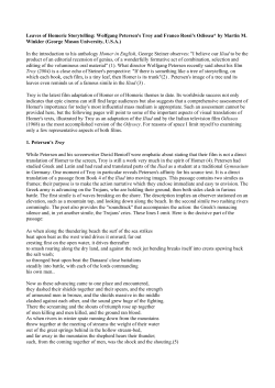 Leaves of Homeric Storytelling