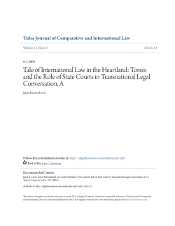 Tale of International Law in the Heartland