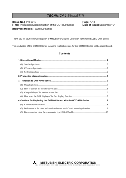technical technical bulletin mitsubishi electric corporation
