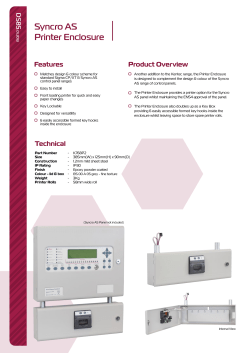Syncro AS Printer Enclosure