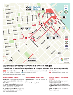 Super Bowl 50 Temporary Muni Service Changes