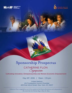 Sponsorship Prospectus - Professional Development