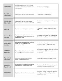 Observation Qualitative Observation Quantitative Observation