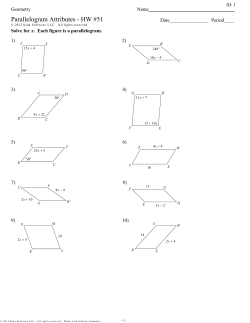 Parallelogram Attributes