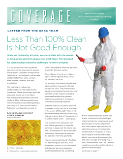 Less Than 100% Clean Is Not Good Enough