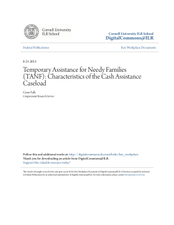 (TANF): Characteristics of the Cash Assistance Caseload