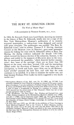 THE BURY ST. EDMUNDS. CROSS The Work of