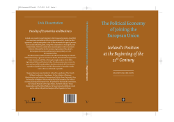 The Political Economy of Joining the European Union - UvA-DARE