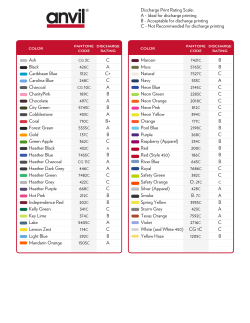 anvil discharge print rating scale