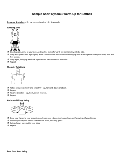 Dynamic Warm Ups - Nosecreek Softball Association