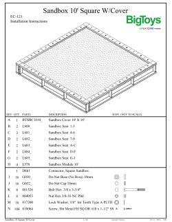 Sandbox 10` Square W/Cover