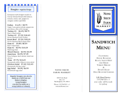 sandwich menu - None Such Farms