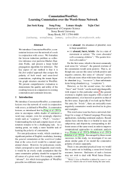 Learning Connotation over the Word+Sense Network