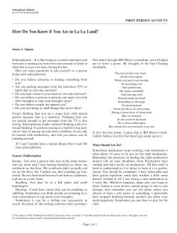 How Do You Know if You Are in La La Land?