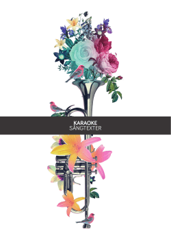 KARAOKE S&Aring;NGTEXTER