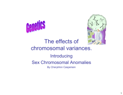 The effects of chromosomal variances. - Triple