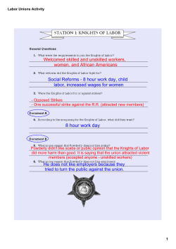 Labor Unions Activity