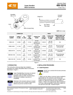 Copper ShearBolt Instruction Sheet Elbow