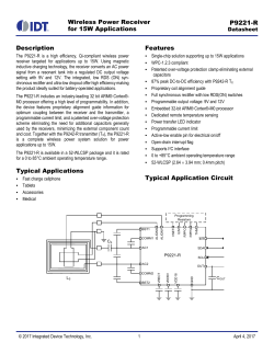 P9221-R Datasheet - Integrated Device Technology