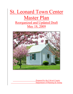 St. Leonard Town Center Master Plan
