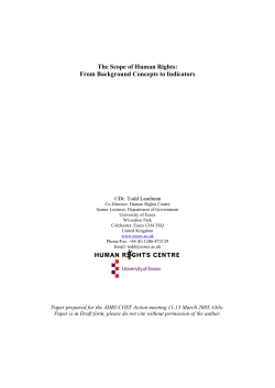 The Scope of Human Rights