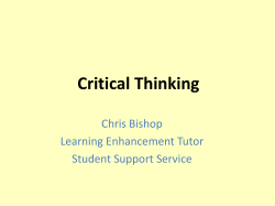 Critical Thinking