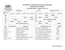 CBCS - UG - Department of Computer Science and Engineering