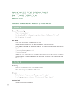 Pancakes for Breakfast by Tomie DePaola